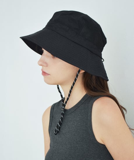 nh-beach-02025U   Water-Repellent Packable Bucket Hat   Charcoal Black