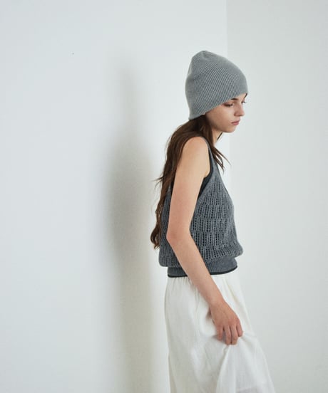 nh-knit-02386    Knit Bustier    Red  Off-White  Gray Black
