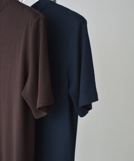 nh-tops-02626 Soft Touch Bicolor T-Shirt Brown Navy