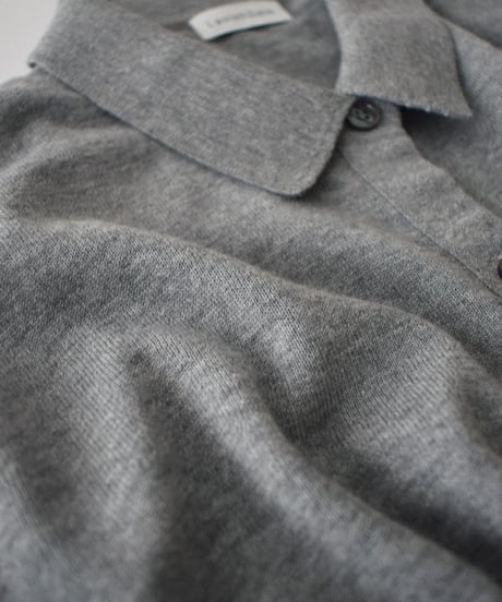 nh-knit-02398 Cotton Shirt Knit Navy Gray