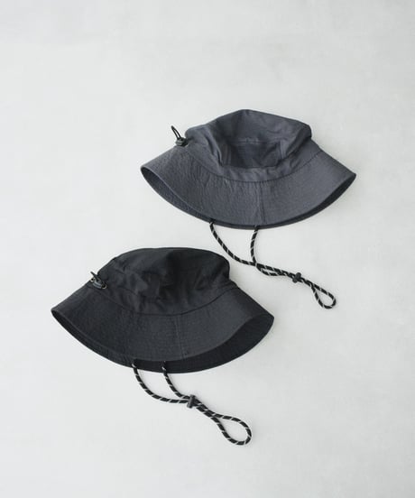 nh-beach-02025U   Water-Repellent Packable Bucket Hat   Charcoal Black