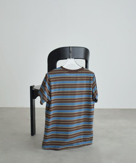 nh-tops-02615 Multi-Stripe T-Shirt Brown × Blue