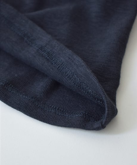 nh-tops-02625 Henley Neck Compact Tee Off White Gray Navy