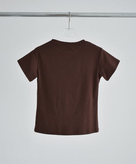 nh-tops-02623 Compact Fit T-Shirt White Brown
