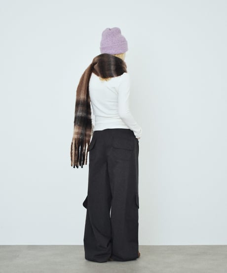 bottoms-02341 Cocoon Cargo Pants Brown Gray
