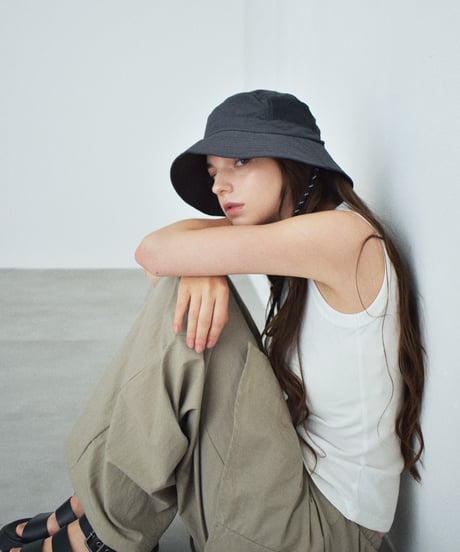 nh-beach-02025U   Water-Repellent Packable Bucket Hat   Charcoal Black