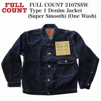 FULL COUNT 2107SSW Type 1 Denim Jacket (Super Smooth) (One Wash)