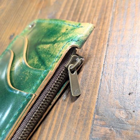 ROCADOシェルコードバングリーン　コンパクトウォレット