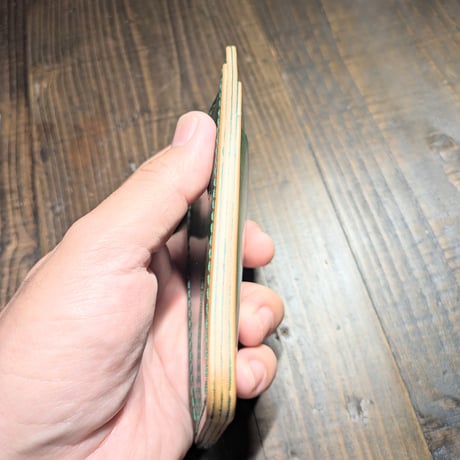 ROCADOシェルコードバングリーン　コンパクトウォレット