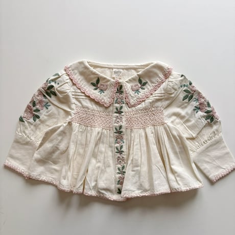 Apolina  LORA BLOUSE - MILK-CREAM