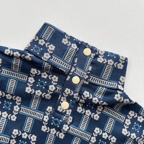 Misha & Puff    TURTLENECK - MOONLIGHT RAILROAD FLORAL