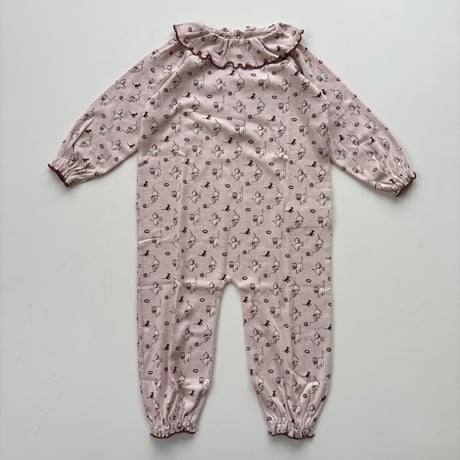 Misha & Puff   BABY PIERROT ONESIE - CANDYFLOSS CAT & MOUSE