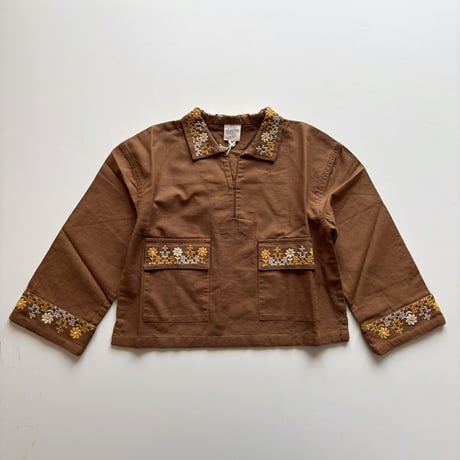 Apolina  ELVIN PULLOVER SHIRT - CHOCOLATE