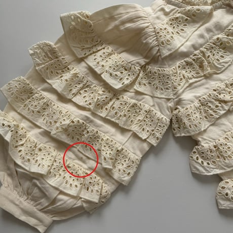 【不良箇所あり】Apolina  FIRA LS BLOUSE - MILK-CREAM  3-5y