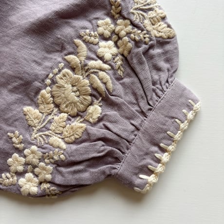 Apolina  BABY NOEMIE ROMPER - DUSKY LAVENDER