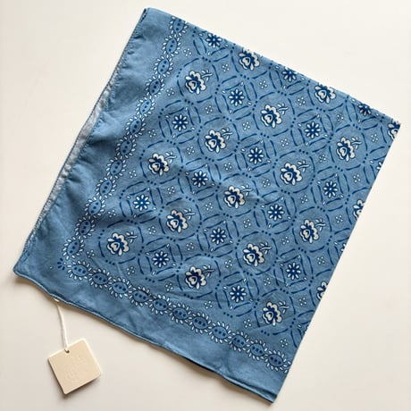 Apolina  SIGNATURE VOILE SCARF - BOOK BLUE