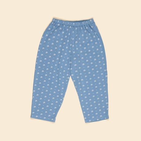 Apolina  CARA CURVE JERSEY TROUSER - MOUNTAIN CALICO BLUE