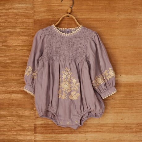 Apolina  BABY NOEMIE ROMPER - DUSKY LAVENDER