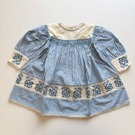 Apolina  DORA LS DRESS - LAKESIDE STRIPE