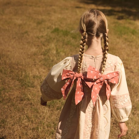 Apolina  WILMA DRESS - DRIED ROSE/CREAM