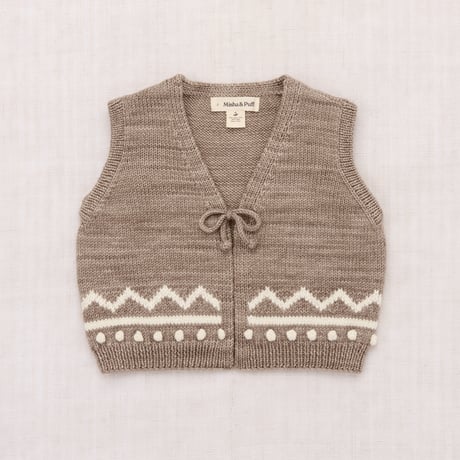 Misha & Puff    ZIG ZAG VEST - BRUT