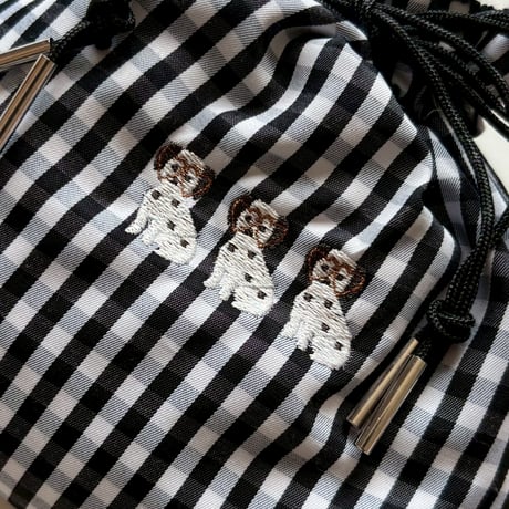 ドローイングバッグ gingham check Mサイズ/Mサイズ(shoulder)/Sサイズ/Miniサイズ/miniminiサイズ