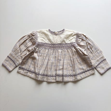Apolina  DORA LS BLOUSE - CAMP CHECK