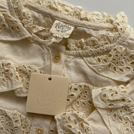 【不良箇所あり】Apolina  FIRA LS BLOUSE - MILK-CREAM  3-5y