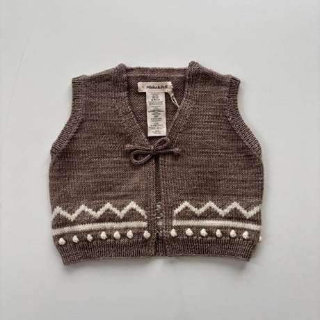 Misha & Puff    ZIG ZAG VEST - BRUT