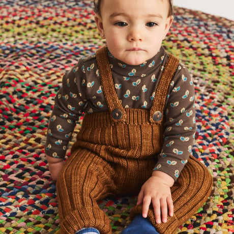 Misha & Puff   BABY RIB LONGIES - ACORN