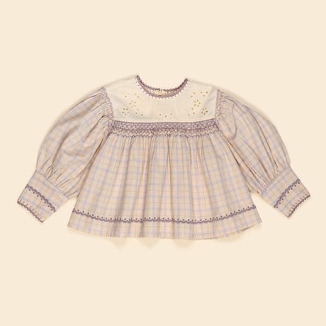【不良箇所あり】Apolina  DORA LS BLOUSE - CAMP CHECK  5-7y