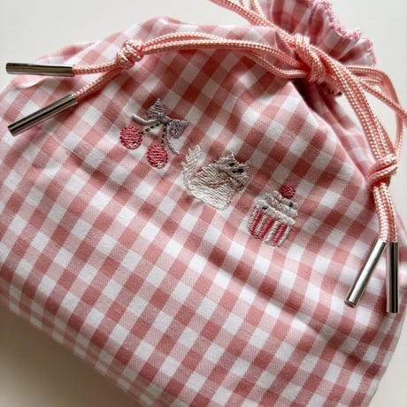 ドローイングバッグ gingham check Mサイズ/Mサイズ(shoulder)/Sサイズ/Miniサイズ/miniminiサイズ