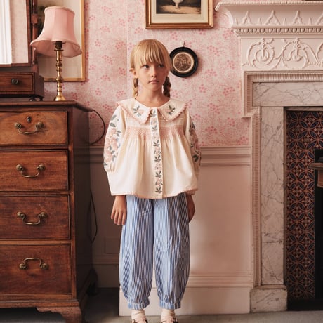 Apolina  LORA BLOUSE - MILK-CREAM