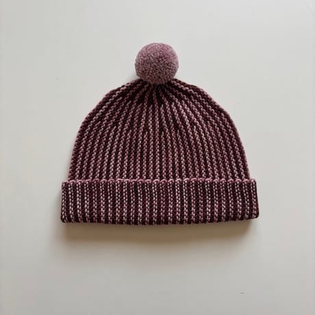 Misha & Puff  STRATA GARTER HAT - ANTIQUE ROSE