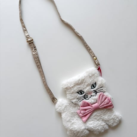 Rockahula Kids  Cute Kitten Fluffy Bag-WHITE