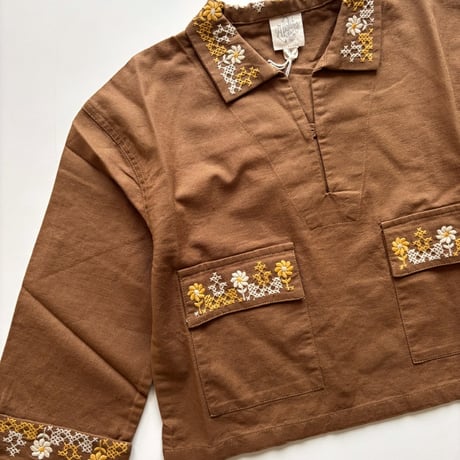 Apolina  ELVIN PULLOVER SHIRT - CHOCOLATE