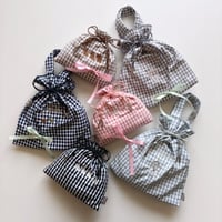 ドローイングバッグ gingham check Mサイズ/Mサイズ(shoulder)/Sサイズ/Miniサイズ/miniminiサイズ
