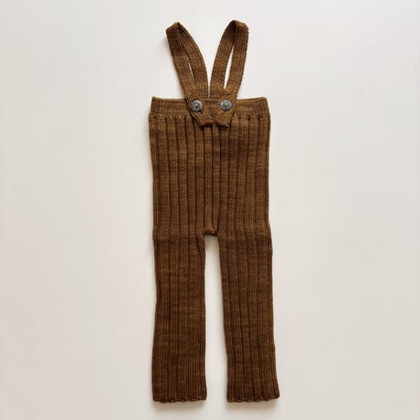 Misha & Puff   BABY RIB LONGIES - NUTMEG