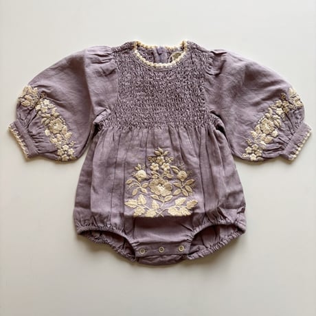 Apolina  BABY NOEMIE ROMPER - DUSKY LAVENDER