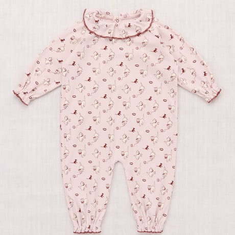 Misha & Puff   BABY PIERROT ONESIE - CANDYFLOSS CAT & MOUSE