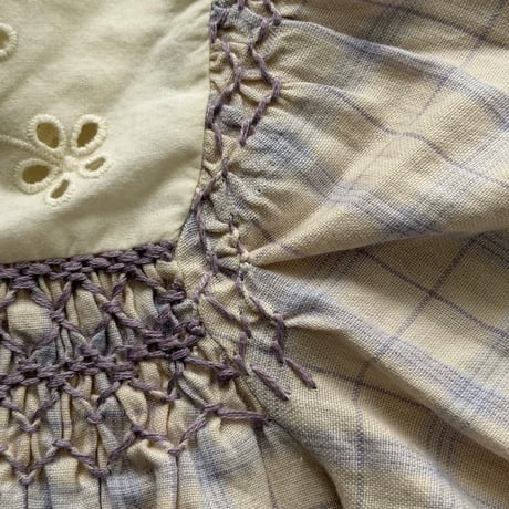 【不良箇所あり】Apolina  DORA LS BLOUSE - CAMP CHECK  5-7y