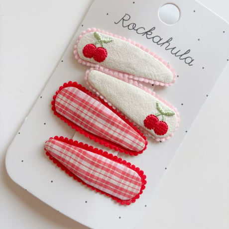 Rockahula Kids Cherry Dreams Fabric Clip set