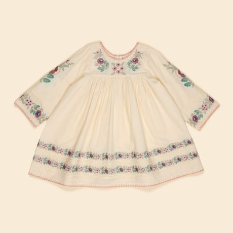 Apolina  STEVIE LS DRESS - MILK-CREAM