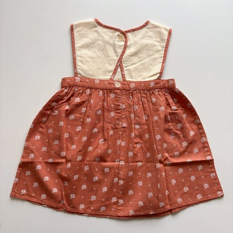 Apolina  BIBI HAND EMBROIDERED PINAFORE - MOUNTAIN CALICO JAM