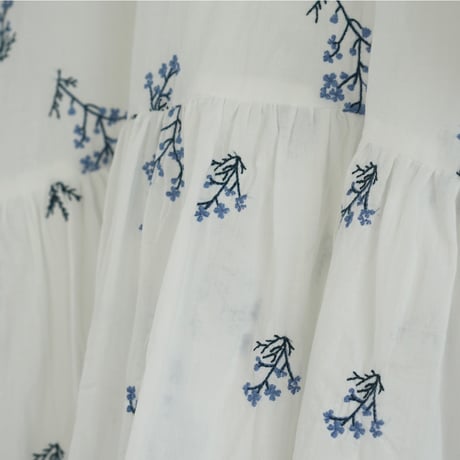 花霞 / インド花刺繍ギャザーブラウス