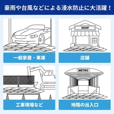 簡易吸水土のう　ブラックザック