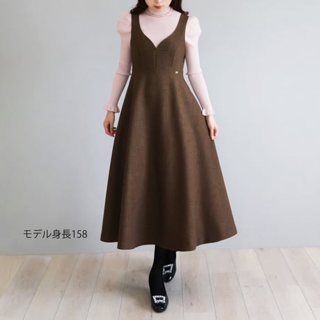 ホールガーメント パール付き パフショルダーストレッチプルオーバー【JM2470BG】