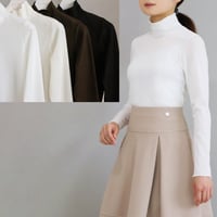 パウダリーチュール 刺繡レース使いハイネックパワーネットインナー【JM2490BG】
