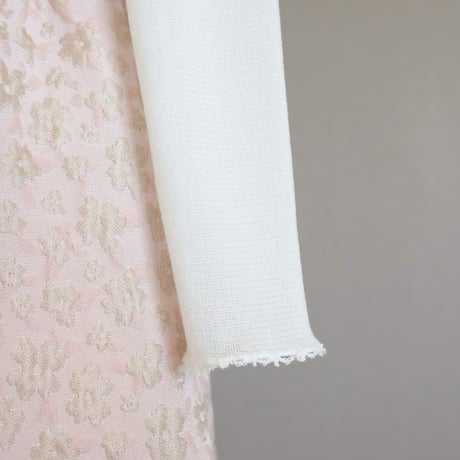 パウダリーチュール 刺繡レース使いハイネックパワーネットインナー【JM2490BG】