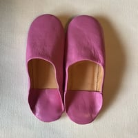 無地バブーシュ　ピンク　サイズ43